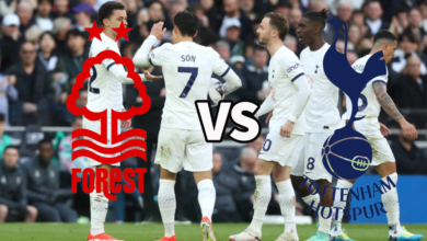 Tottenham vs Nottingham Forest Timeline